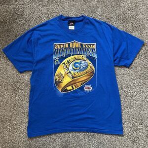 Vintage 2000 St. Louis Rams Ring T-Shirt Size L Super Bowl 34 Champions NFL LA
